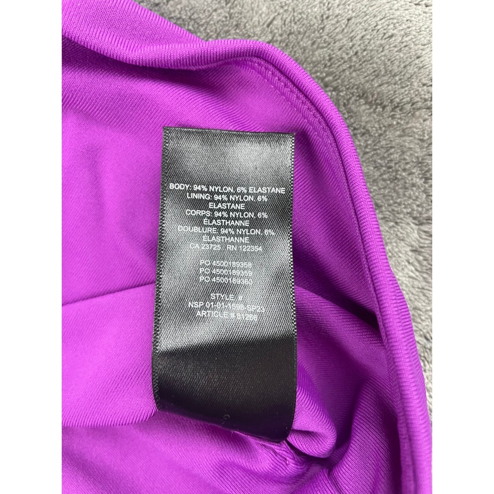 Babaton Purple Ribbed Ruched Tank‎ Top Size L - Picture 8 of 9
